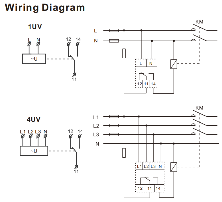 GEYA GRV8-1UVR AC220V AC230V AC240V Adjustable Voltage Monitoring Sequence Relay Under Voltage and Over Voltage Protector RELAY