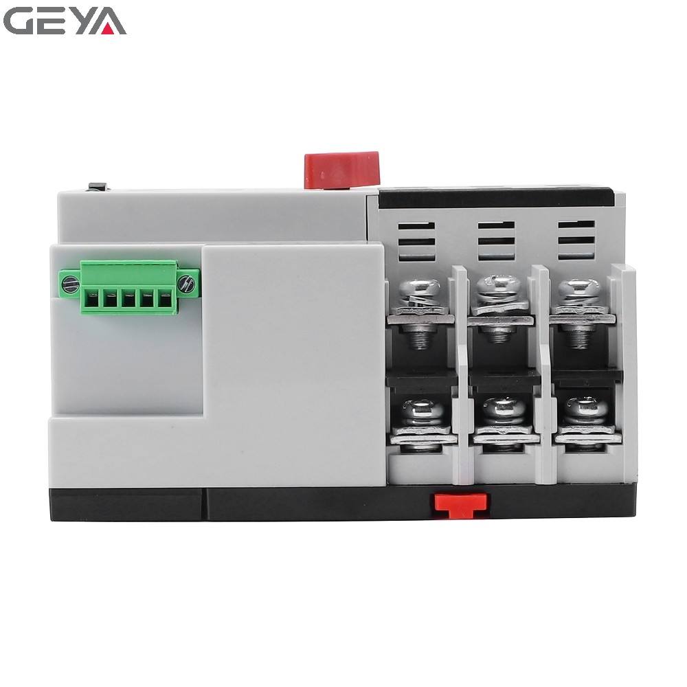 GEYA 16A, 20A, 25A, 32A, 40A, 50A, 63A,100A 2P 3P 4P 50KA 8KV Din Rail AC690V AC400V ATS Controller Price
