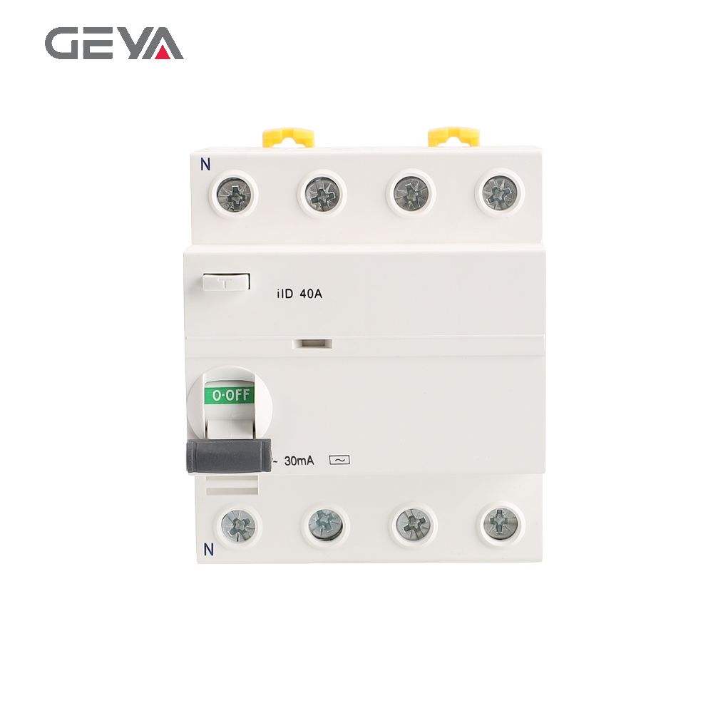 GEYA IlD 4P Red Copper Electron a Type Rccb/rcd/elcb IID Classic Design 2p 4p Residual Current Circuit Breaker Electronic