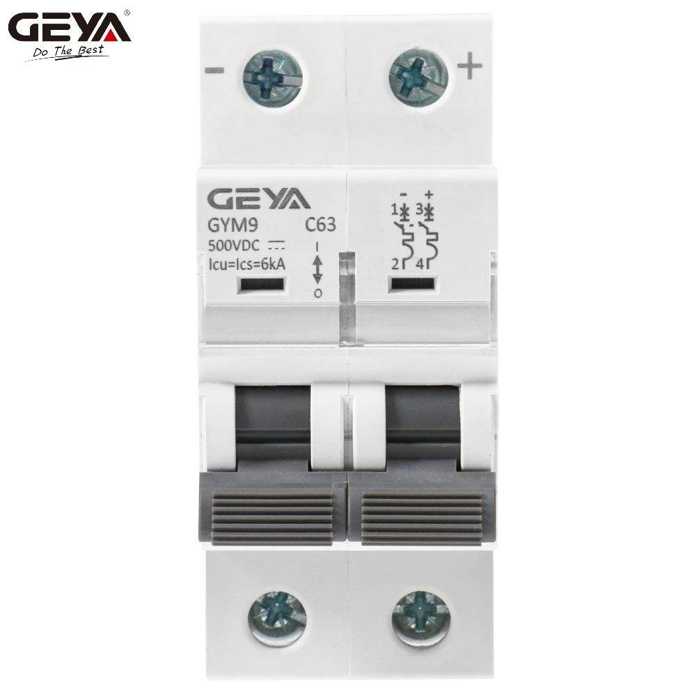 GEYA GYM9DC 2P C16 16A MCB Miniature Solar Dc Circuit Breaker 2p Dc 1000v Miniature Circuit Breakers