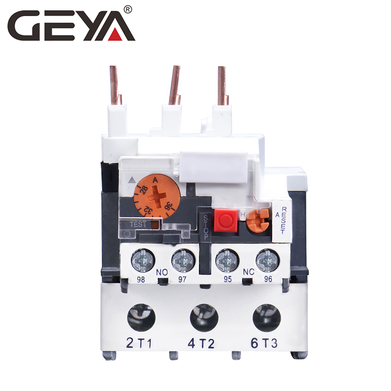 GEYA LR2-D23 Thermal Overload Relay Adjustable Manual or Auto Reset JR28-36 Motor Control Thermal Relay 23A 32A 28A 36A