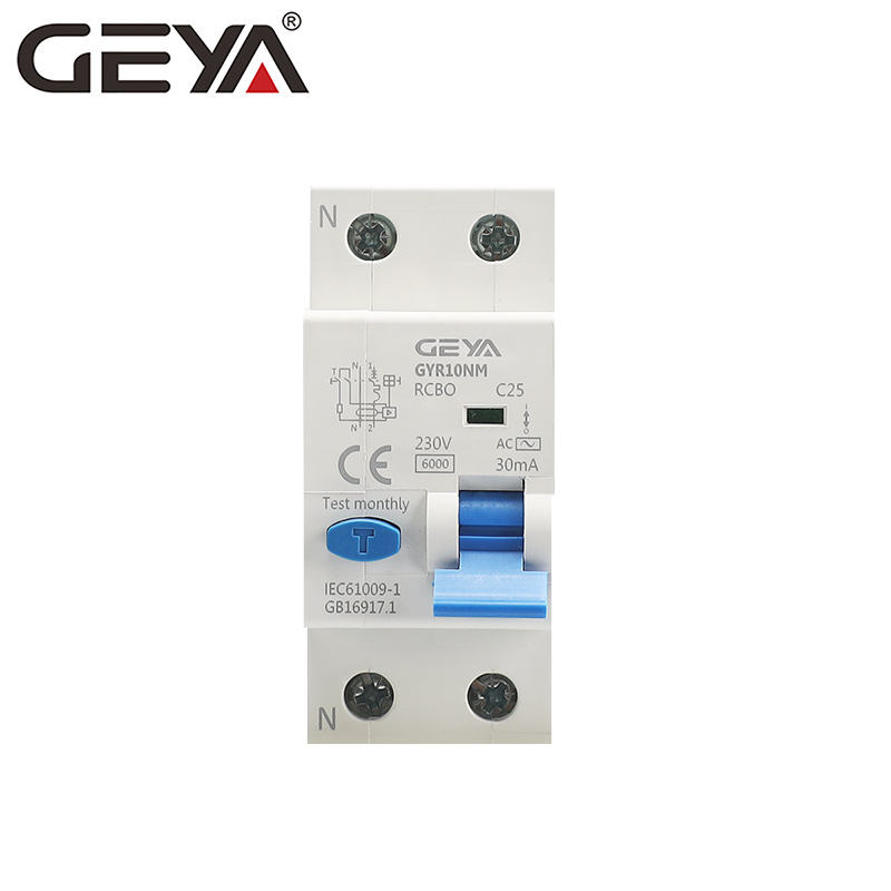 GEYA GYR10NM Residual Current Circuit Breaker With Overcurrent Protection Magnetic 4 Pole RCBO C65N