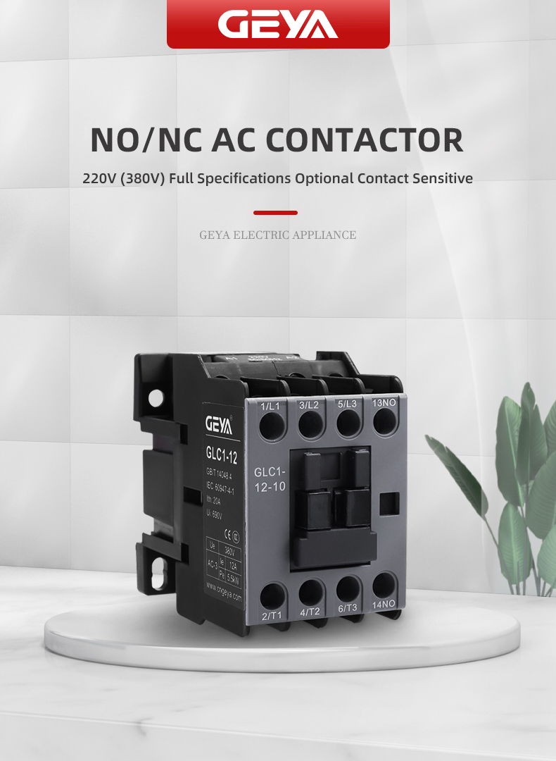 GEYA GLC1-25 36V 110V 220V 380V Din Rail Telemecanique Magnetic AC Contactor  Lc1 E09 Ac Contactor Contactors 265a Geya
