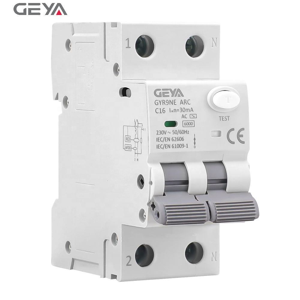 GEYA Afci AFDD Arc Fault Circuit Breaker Arc Fault Protection Preventing Protection Fire Prevention Unit
