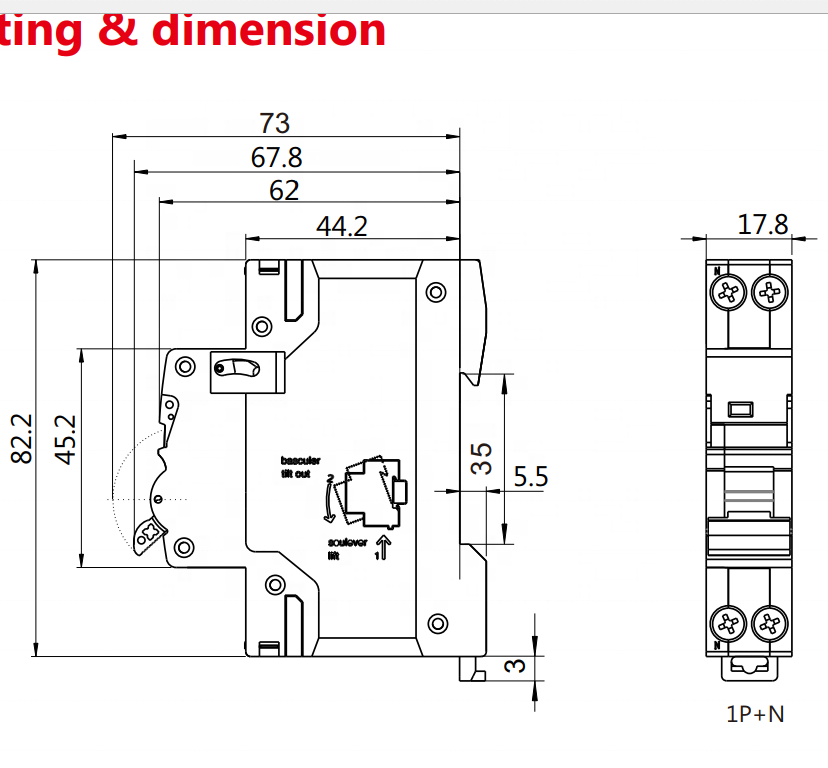 GEYA GYM9N DPN C25 25A MCB Miniature Circuit Breaker