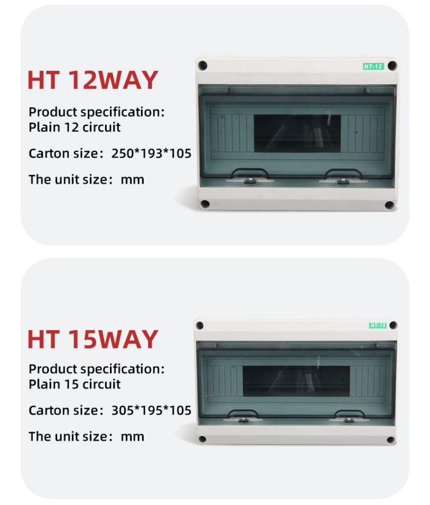 GEYA DXHT 8WAY ABS with Busbar Power Distribution Box Equipments Electrical Equipements Suppliers Outdoor Electrical Cabinet