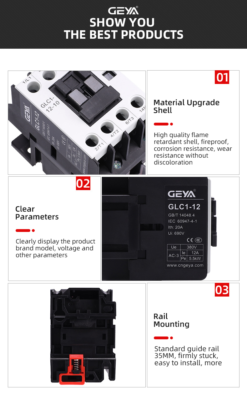GEYA Contactor Supplier Factory Cheapest Price Contactor LC1 CJX 3TF 50A AC Contactor DC