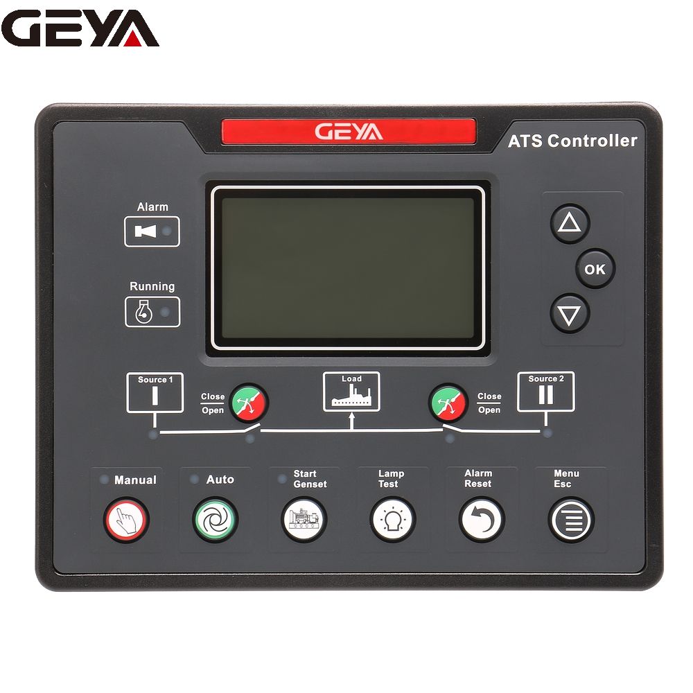 GEYA ATS L-801 Without RS485 Good Reputation Excellent Quality Silent Asco Inverter Charger Ats Automatic Transfer Switch Panel