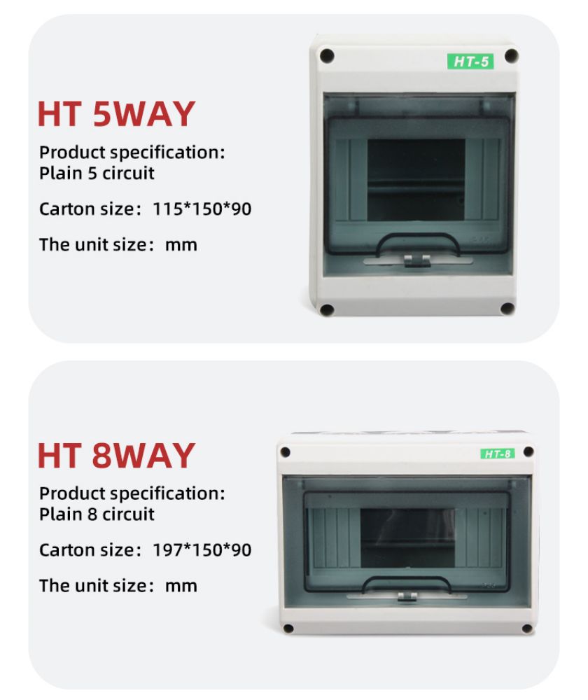 GEYA DXHT 8WAY ABS with Busbar Power Distribution Box Equipments Electrical Equipements Suppliers Outdoor Electrical Cabinet