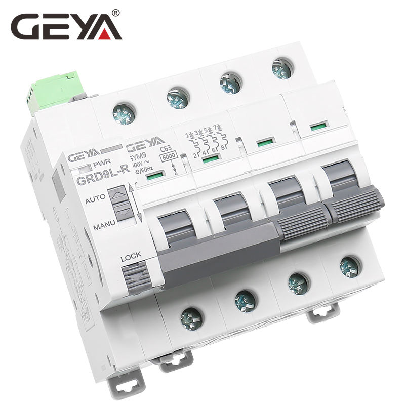 GEYA GRD9 Reclosing Mini Circuit Breaker Automatic Circuit Recloser 20A 30A 63A Reset Circuit Breaker
