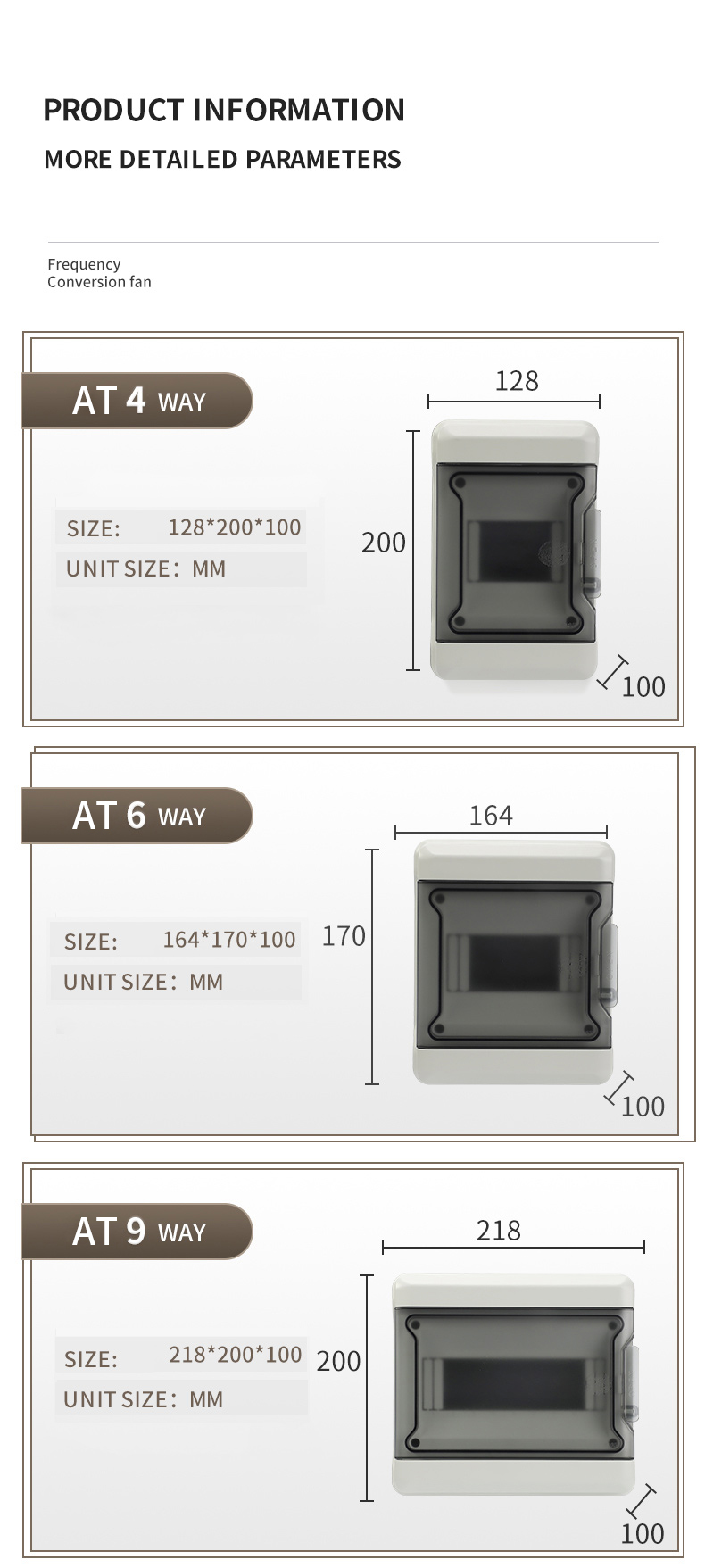 GEYA DXAT 9WAY ABS with Terminal Cover Power Distribution Equipment Waterproof MCB Circuit Breaker Electrical Distribution Box