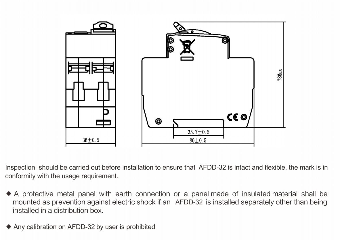 GEYA AFDD-32 Arc Fault Circuit Interrupter AFDD AFCI Breaker Protector
