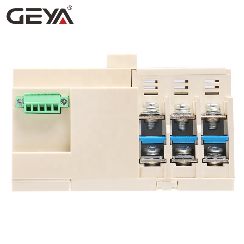 GEYA Din Rail Solar Automatic Power Transfer Switch for Solar Power 3P 63A AC220V MINI ATS PV System to City Power