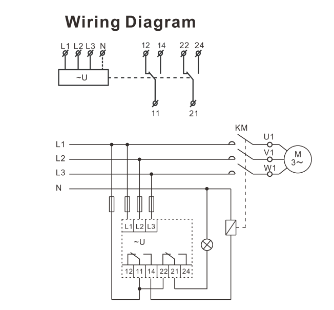 GEYA GRV8-SP SN  8A 70V-650V Over Voltage Under Voltage Protector Device LCD Digital Adjustable Voltage Relay