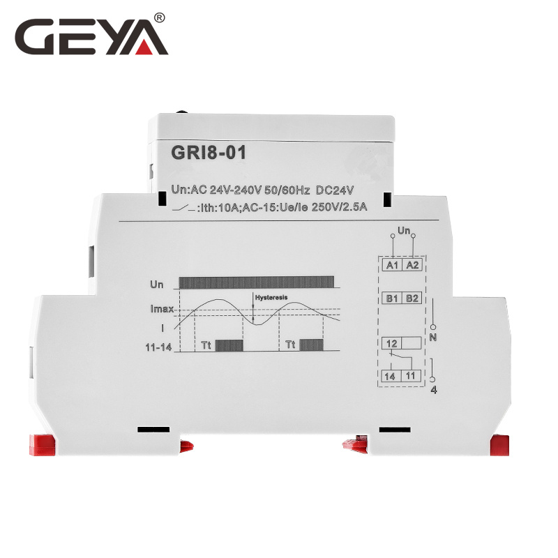 GEYA GRI8-02 0.5A 0.05 0.5A Low Stock  Current Monitoring Relay