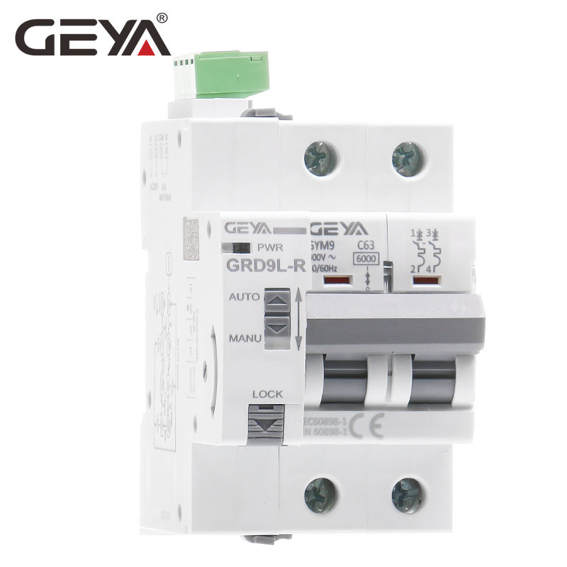 GEYA Auto and Manul Working Mode GRD9 Auto Reset Recloser Automatic Circuit Breaker 10ka MCB Recloser 63A DC Reclosing