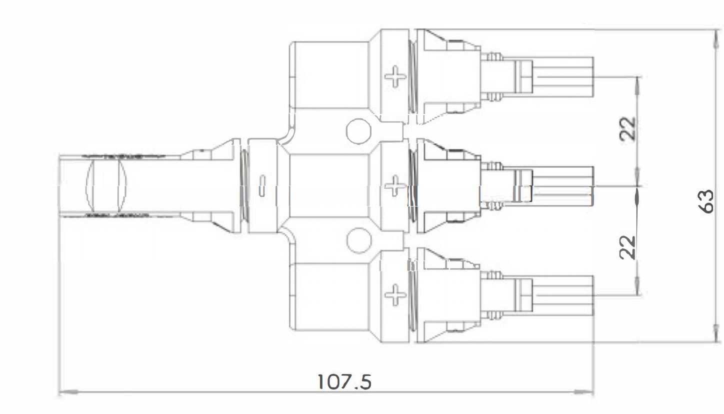 GEYA PV-LT3 SOLAR PANEL 1000V DC 40A Copper Ag Plated Connector Solar Panel Connector