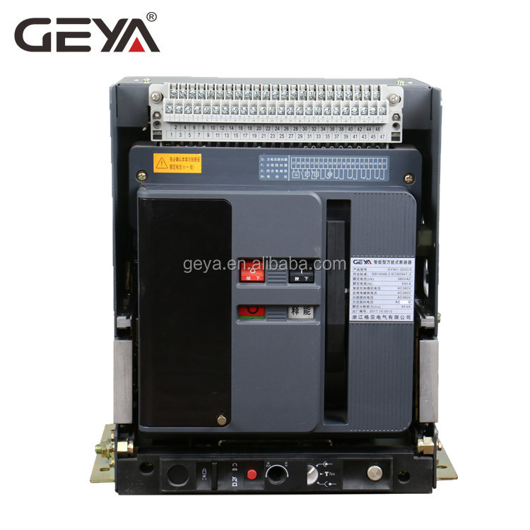 GEYA GYW1 Circuit Breaker 1000A ACB Air Circuit Beaker Intelligent Universal Circuit Breaker 1250A