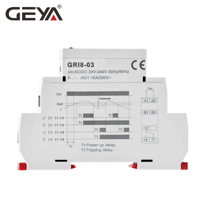 GEYA GRI8-04 0.5A 0.05 0.5A  Sale Current Monitoring Relay