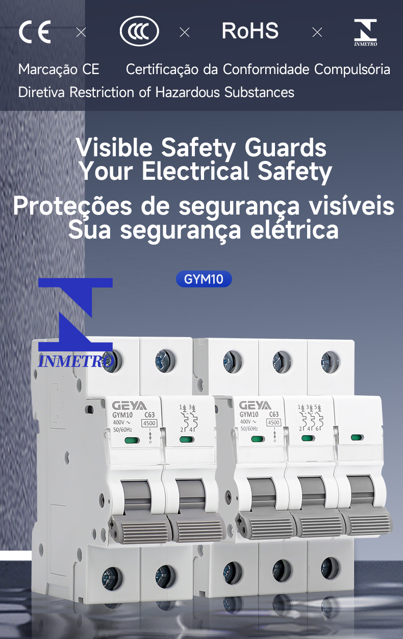 GEYA 1p-4p Miniature Circuit Breaker International Sales Electrical Symbol Circuit Breaker With Preferential Price 1-80A MCB