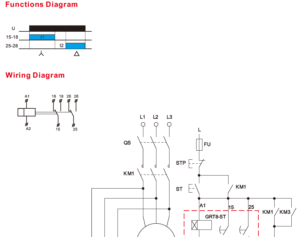 GEYA GRT8-ST SPDT Delay on Timer Star Delta Starter AC/DC 12-240V 16A Miniature PROTECTIVE Sealed Electric Time Relay