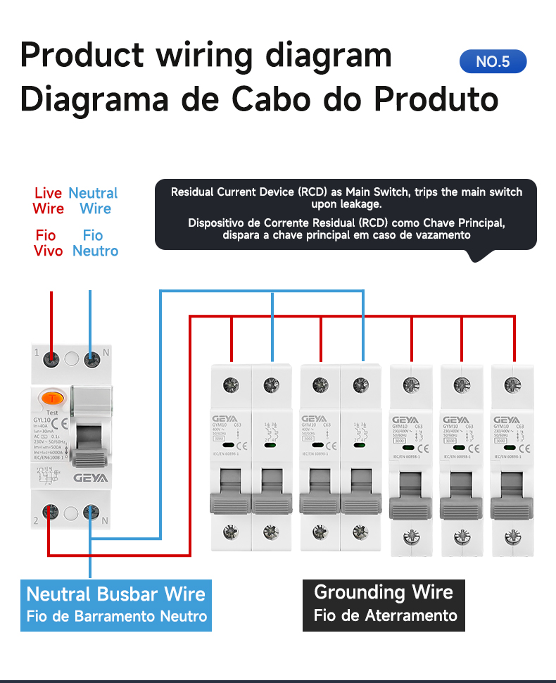 GEYA 1p-4p Miniature Circuit Breaker International Sales Electrical Symbol Circuit Breaker With Preferential Price 1-80A MCB