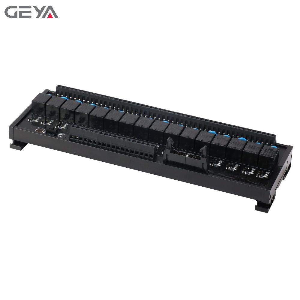 GEYA FY-T73-16C-12V 24V Din Rail 16 Channel Relay Module PLC Automation Control PLC Controller 5V 12V 24V