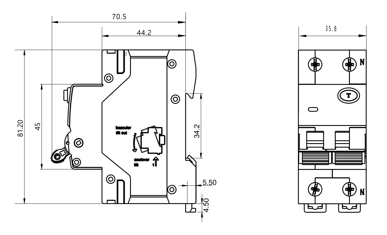 GEYA GYR9NE-B B-type Residual Current Operated Circuit Breaker with Overload protection 16a 30a 40a Rccb and Rcbo Type B 30 Ma
