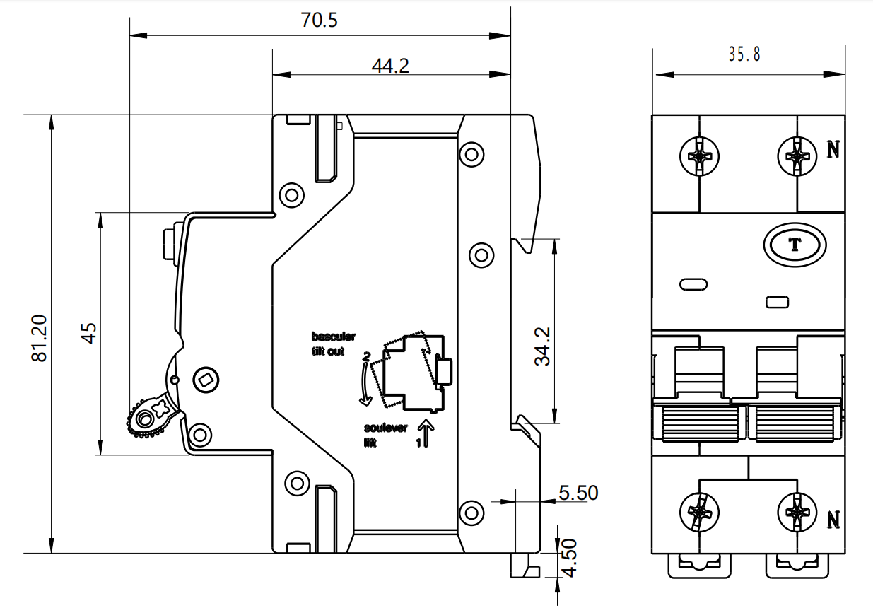 GEYA Afci AFDD Arc Fault Circuit Breaker Arc Fault Protection Preventing Protection Fire Prevention Unit