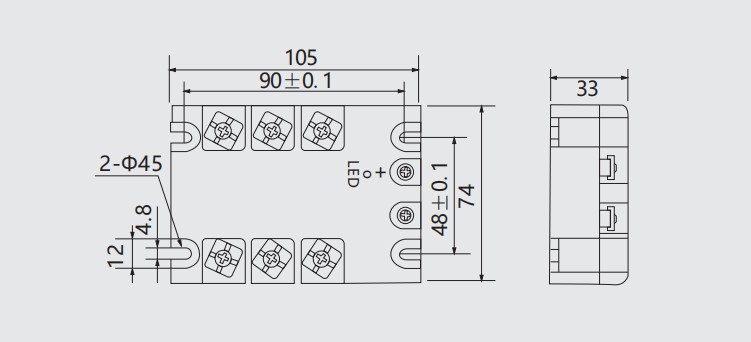 GEYA GSR1-3-40DA 40A Solid State Relay AC to AC Input 80-250VAC Load Voltage 24-380VAC SSR Module