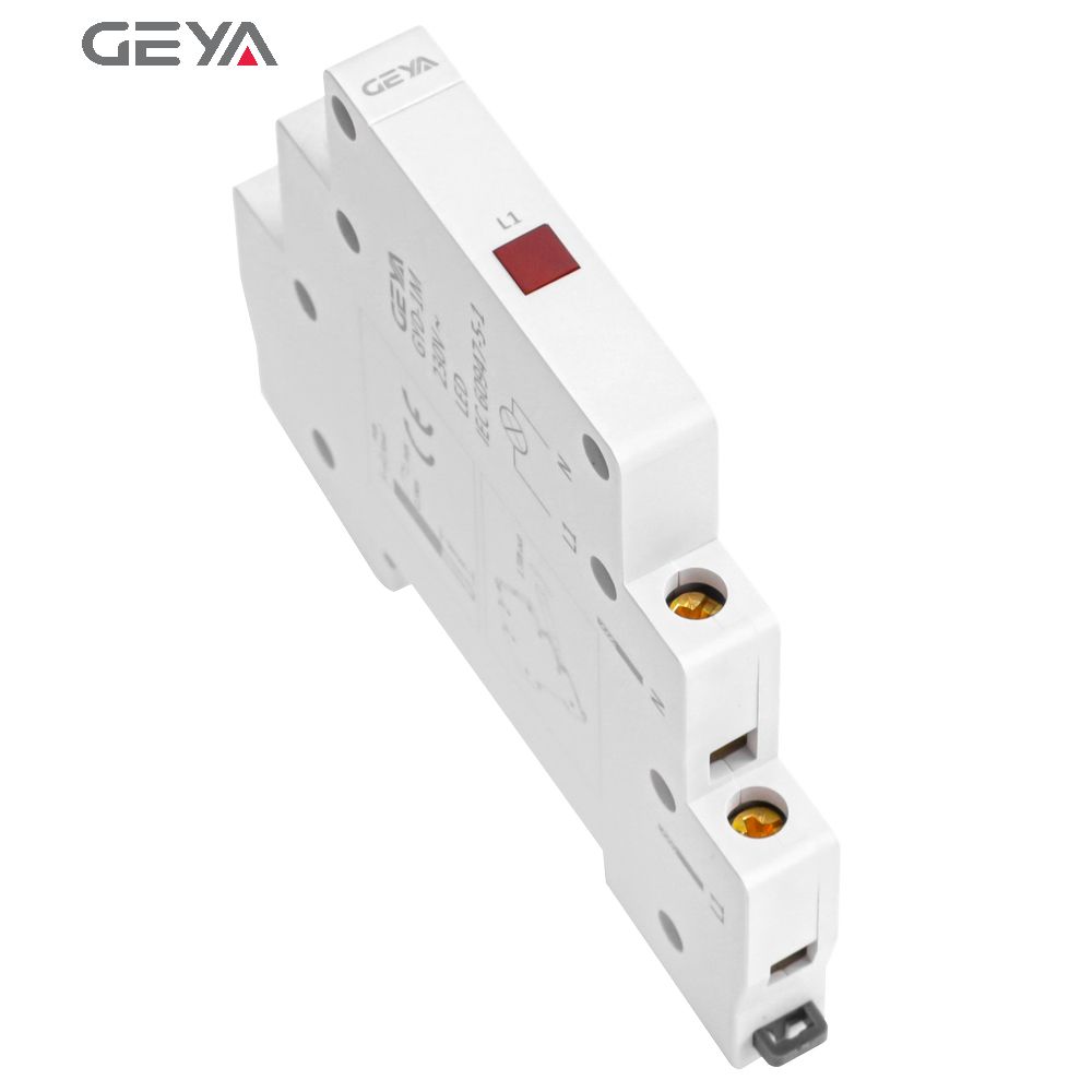 GEYA Three Colors Din Rail Mount LED Modular Indicating Light 230 Volt Led Indicator Lights