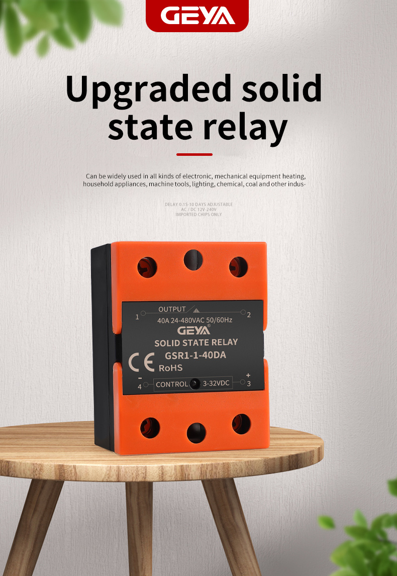 GEYA GSR1-1-60DA Single Phase Direct Current Solid State Relay DC Control AC SSR