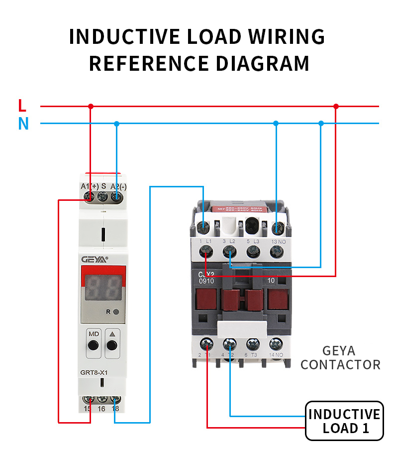 GEYA GRT8-X1-240 AC DC 12V 240V 0.1s-99day Pulse Generator Start-stop on OFF Delay Digital Setting Time Relay