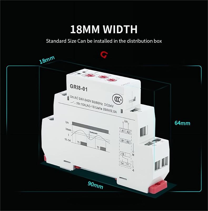 GEYA GRI8-02 0.5A 0.05 0.5A Low Stock  Current Monitoring Relay
