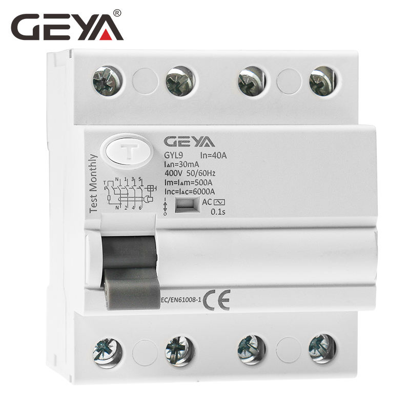 GEYA GYL9 a or AC Type ID RCCB Residual Current Device Circuit Breaker Delay Type ELCB