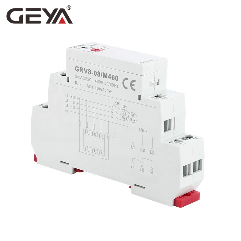 GEYA Online Shopping GRV8-08 3Phase+N Adjustable Voltage Relay Control Relay M265