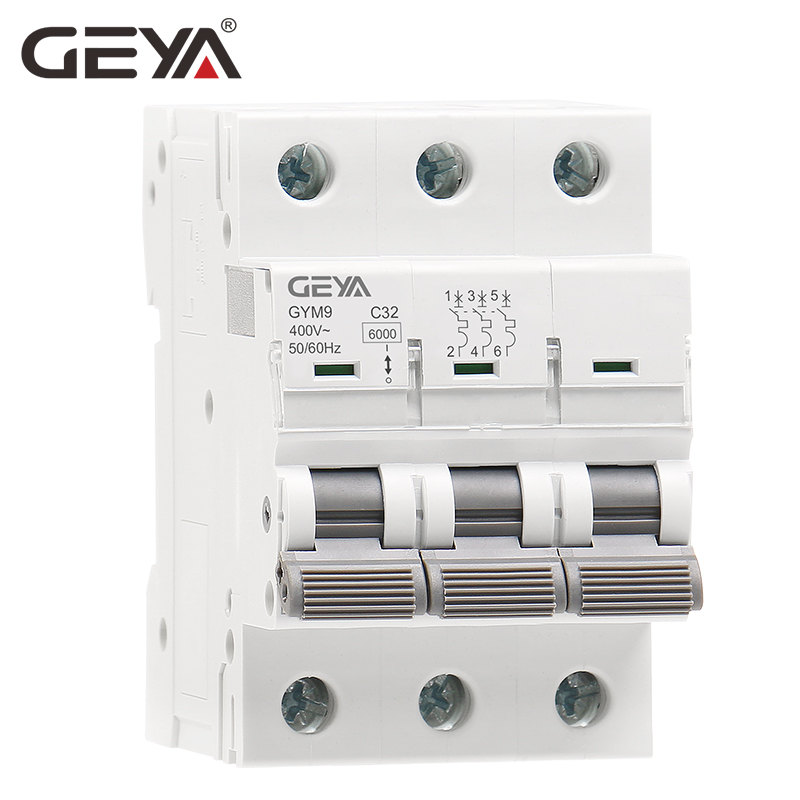 GEYA GYM9-3P 6-25A Type a Wenzhou Breaker Manufacturer GYM9 Hot Sale Ic60N Ic65N Mcb Best Price for Mini Circuit Breakers
