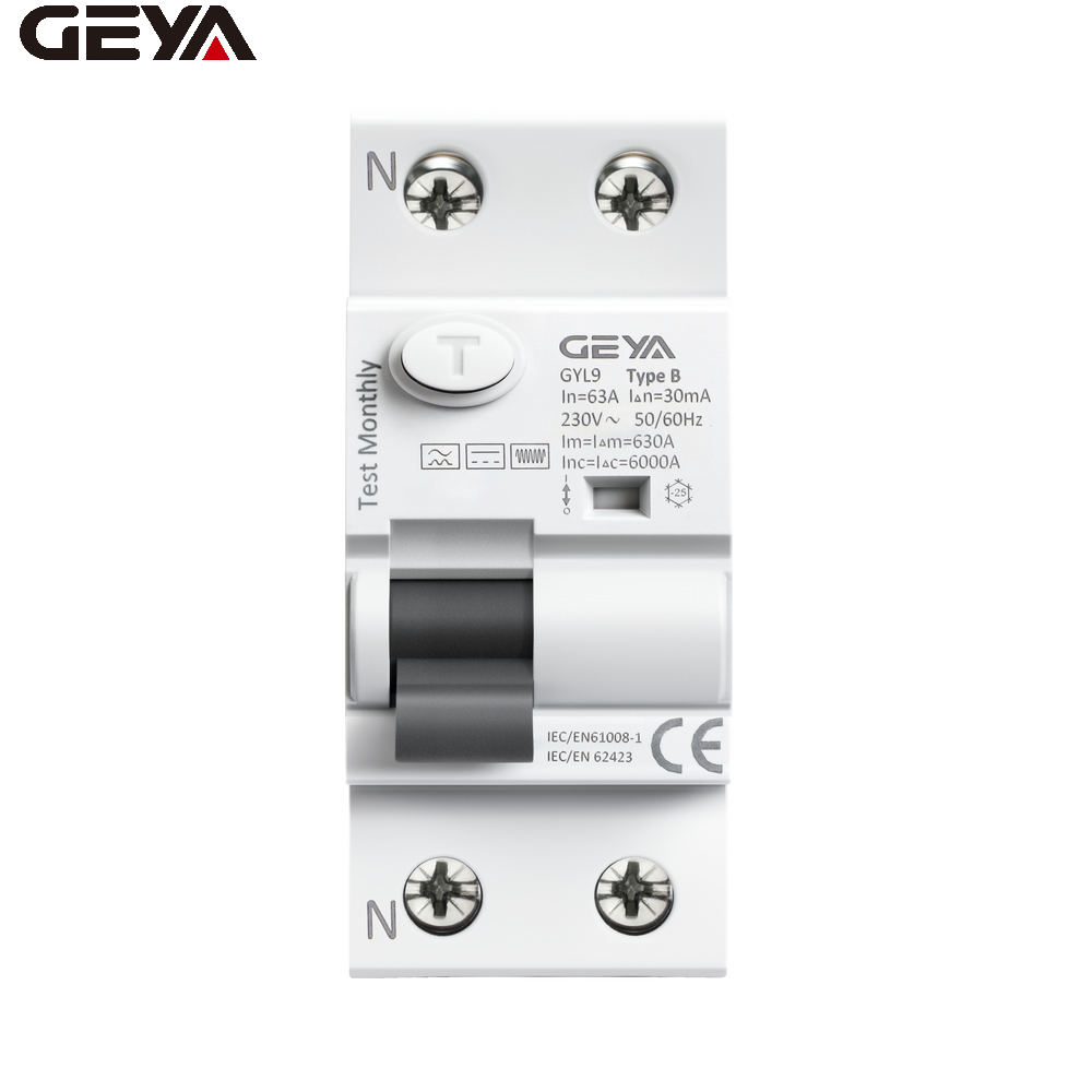 GEYA Quick Shipping 24v Miniature 48v Dc Air Miniature Vacuum Circuit Breaker 16a Ac Mccb case Rccb Mcb Smart Doma41 2p Lockout