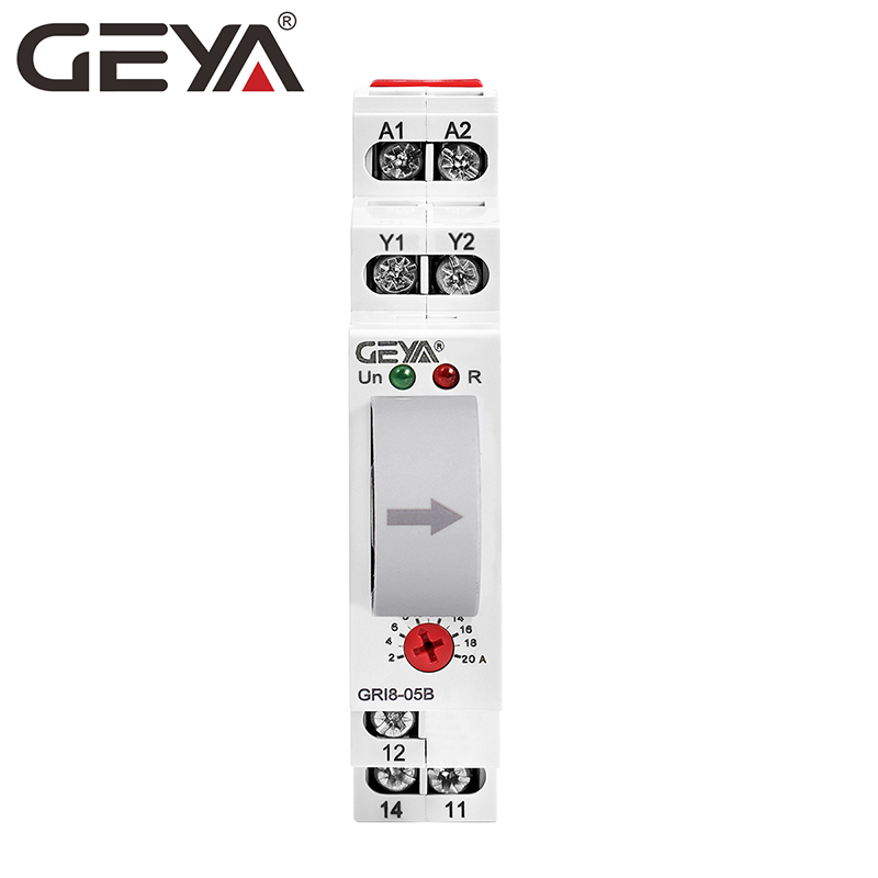 GEYA GRI8-05 AC or DC Current Control Balance Relay 2A-20A AC24V-240V Overcurrent Undercurrent Protection Relays