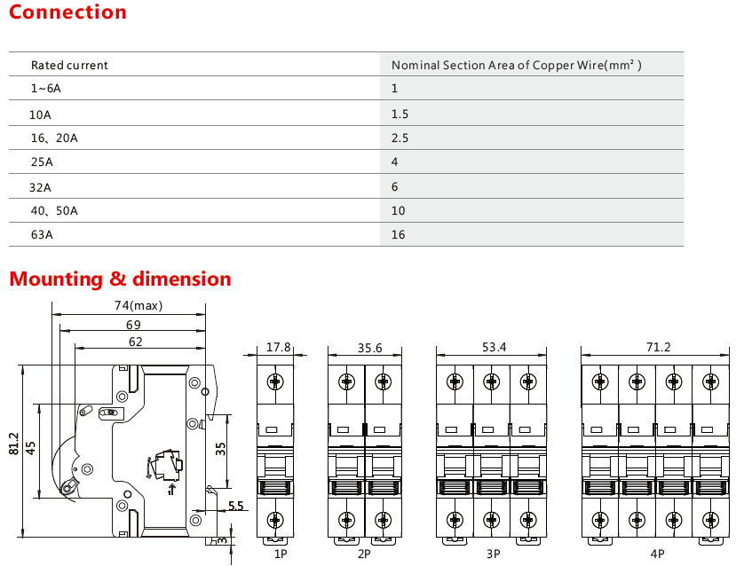 GEYA GYM9 6KA 230V 400V MCB 50/60Hz 1 Pole Miniature Breaker Circuit
