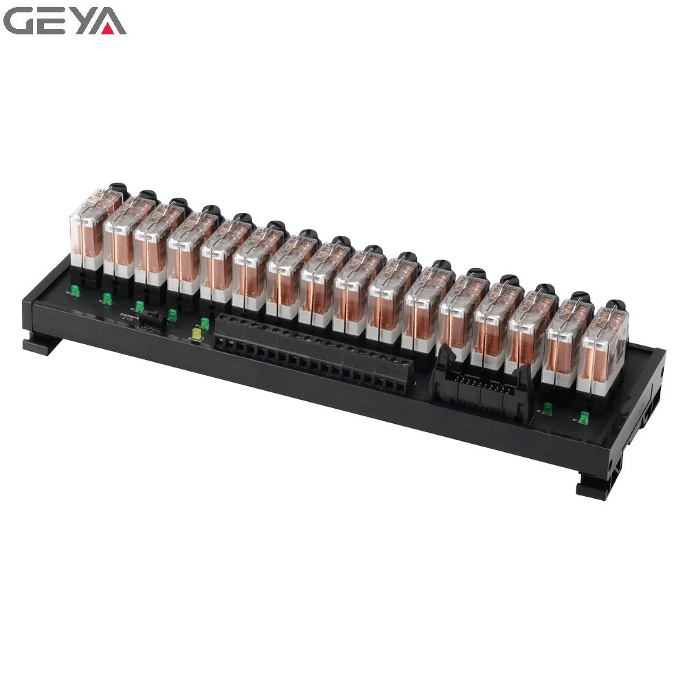 GEYA FY-NGG2R-16C+Fuse 16 Channel Relay Module with Fuse Protection 24VDC Relay