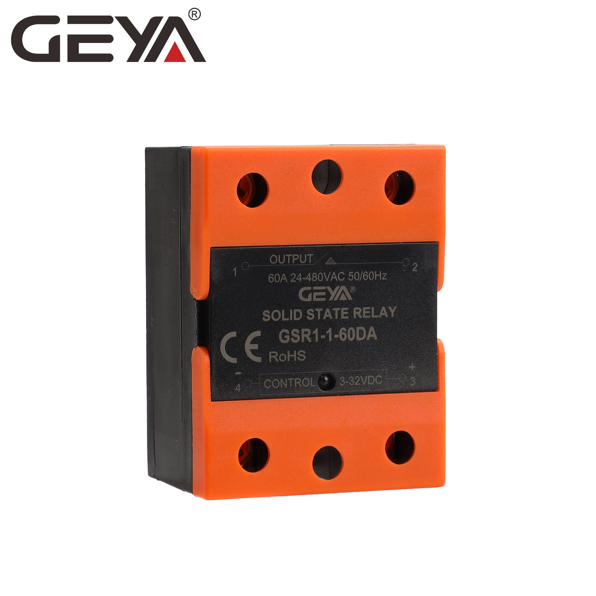 GEYA GSR1-1-60DA Single Phase Direct Current Solid State Relay DC Control AC SSR