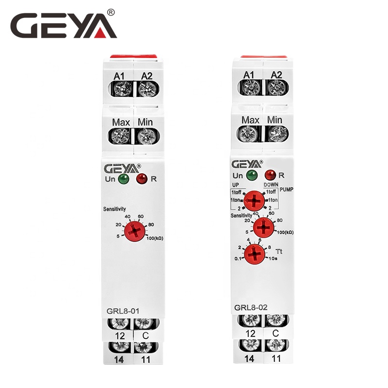 GEYA GRL8-01 AC DC 24V~240V Water Pump Timer Liquid Level Switch Water Level Float Switch 10A Level Switch