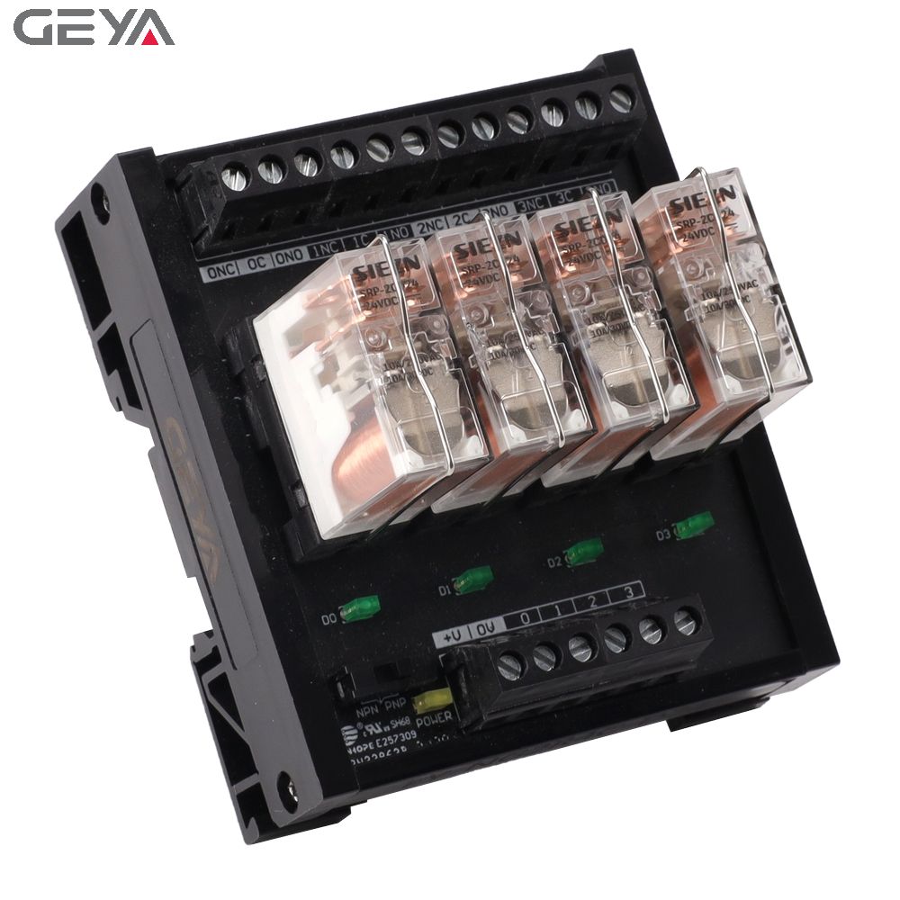 GEYAFY-NG2R-2C 2 Channel Relay Module 1NO 1NC 12VDC 24VDC 5V SPDT Relay Socket