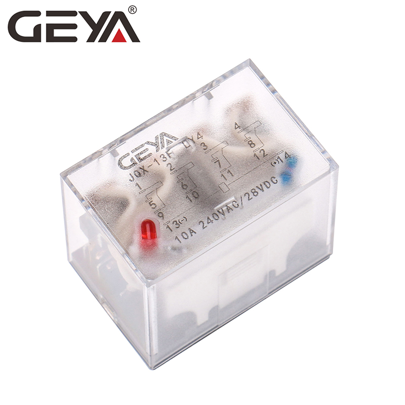 GEYA Manufacturer General Purpose Relay JQX-13F LY4 14Pins AC 12A 110V 220V