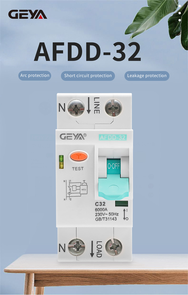 GEYA AFDD-32 Arc Fault Circuit Interrupter AFDD AFCI Breaker Protector