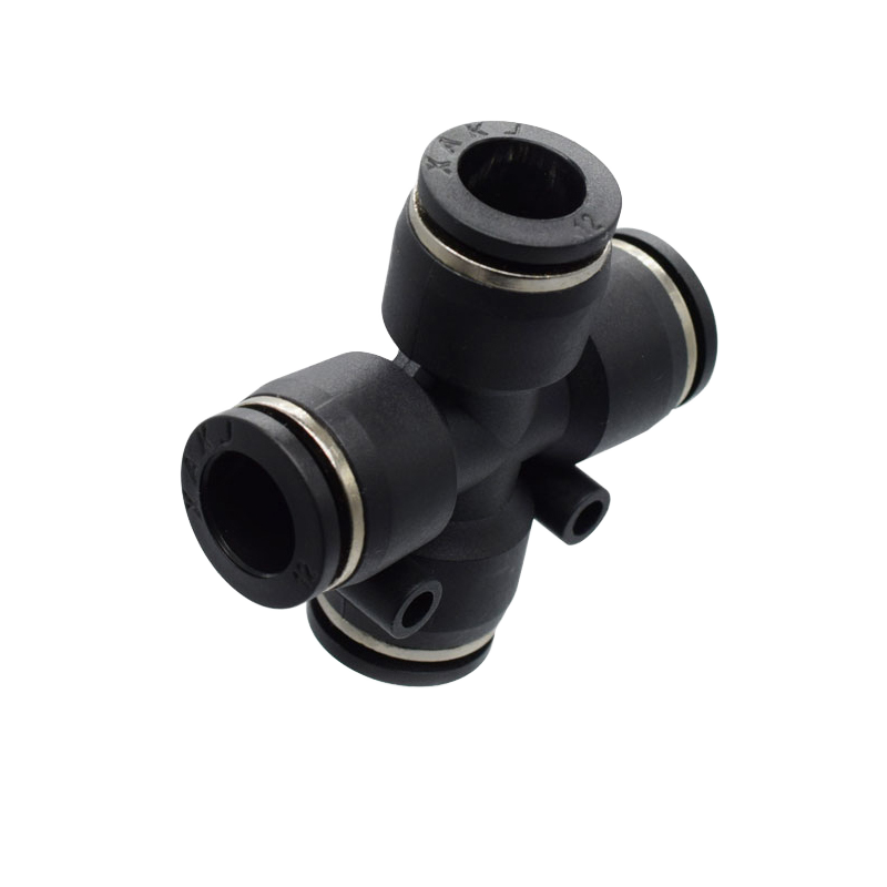 GEYA PZA 4-WAY Series Quick Pneumatic Parts One Key Connector Straight Connector Push Type Pneumatic Quick Insertion Accessory