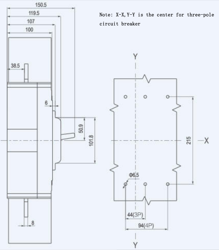 GEYA GRM3DC-400HU-4P 250A-400A DC1500V Mould case DC MCCB Electrical Types 250 Amp 4 Pole Circuit Breaker Price SOLAR PV SYSTEM