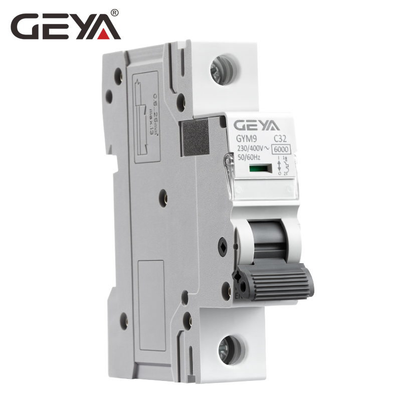 GEYA GYM9-32A-1P  Type a Wholesale GYM9 Circuit Breakers Factory Ic65n C63A MCB with IEC60898 Standard CE Test Report