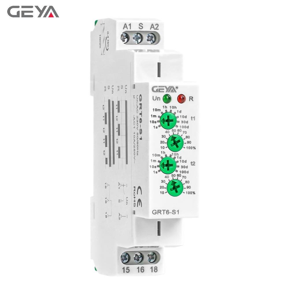 GEYA GRT6-S1 A230 High Quality Asymmetric Cycler Time Relay 10A Electric Manufacture